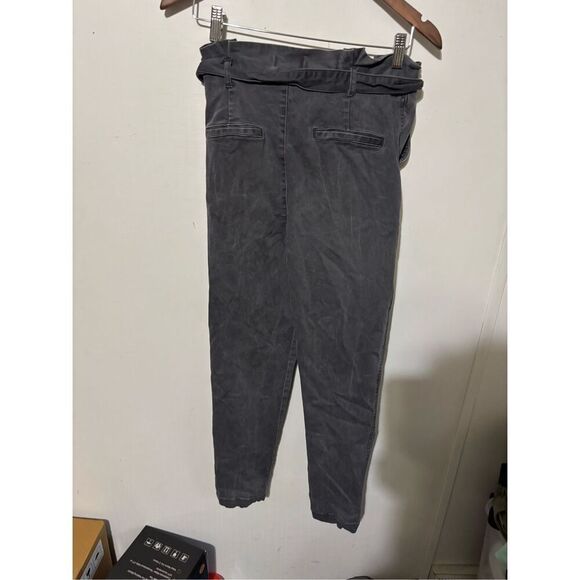 Express Women's Size 4R Regular High Rise Stretch Charcoal Grey Mom Pants - Picture 5 of 6